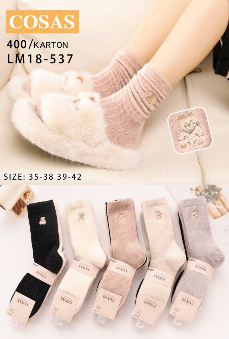 Skarpety damskie Roz 35-42, Mix kolor Paczka 40 szt